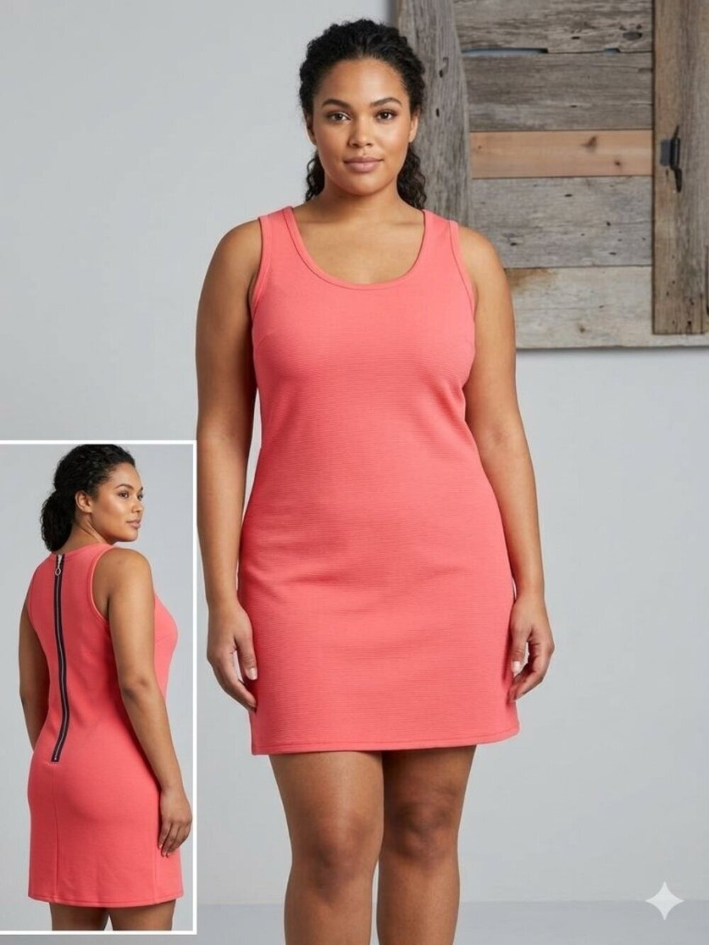 Cynthia Rowley Size XL Coral Sleeveless Dress